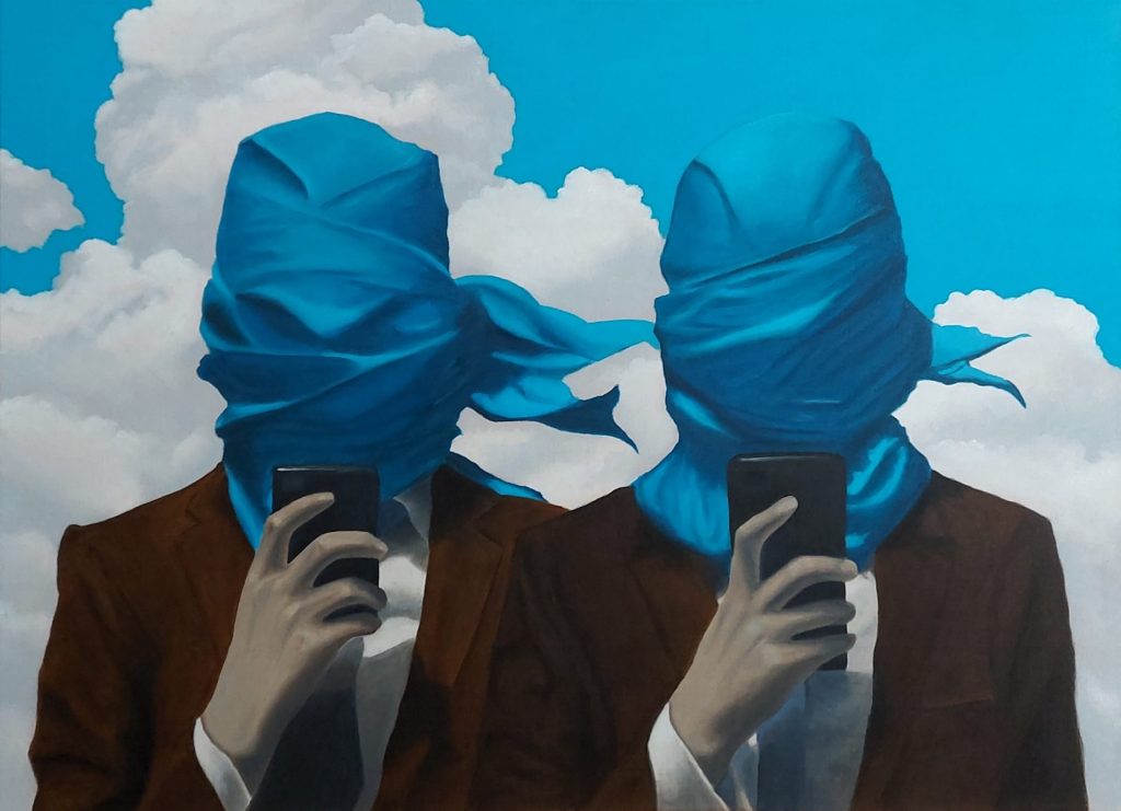 Lost Connection - oil painting on 80x60cm canvas